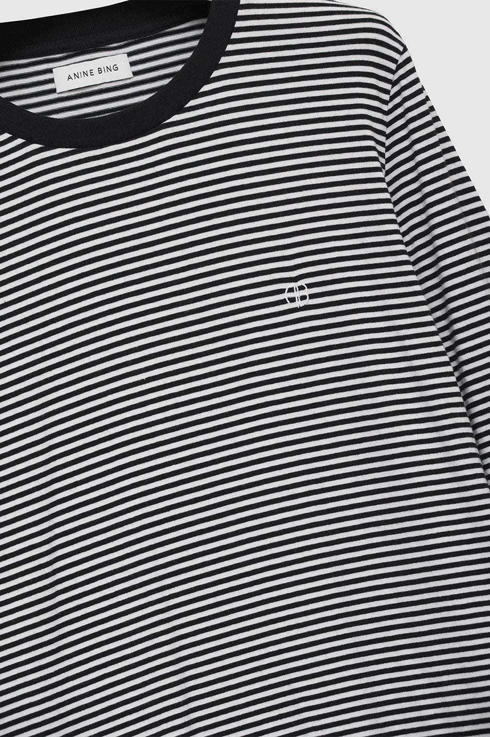 Rylan Tee - Black And White Stripe