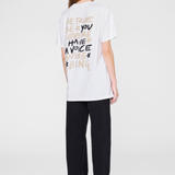 Anine Bing Walker Tee Empowerment in Ivory