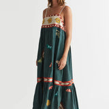 Antipodean Quincy Sun Dress - Peacock