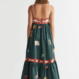 Antipodean Quincy Sun Dress - Peacock
