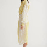 Antipodean Surge Belted Shirt Dress in Zest