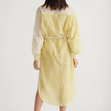 Antipodean Surge Belted Shirt Dress in Zest