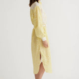 Antipodean Surge Belted Shirt Dress in Zest
