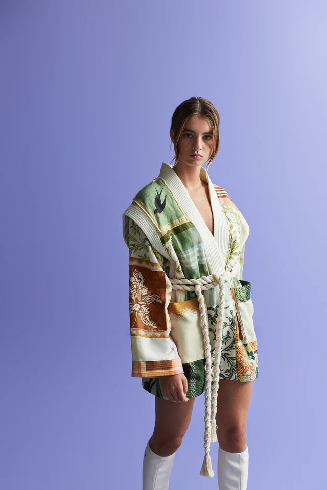 Antipodean Wabi Sabi Kimono - Pastel