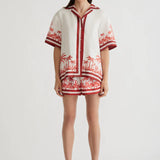 Antipodean Blythe Drop Shoulder Shirt in Coconut