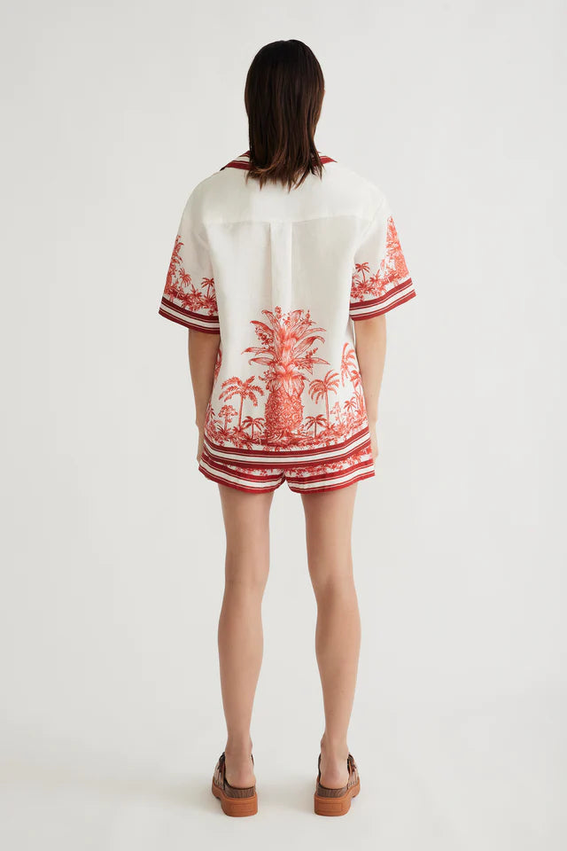 Antipodean Blythe Drop Shoulder Shirt - Coconut
