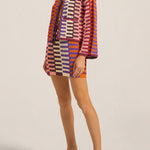 Ilio Nema Carthage Cardigan in Multi Crochet - styled look
