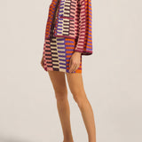 Ilio Nema Carthage Cardigan in Multi Crochet - styled look