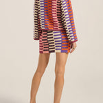 Ilio Nema Carthage Cardigan in Multi Crochet - close up