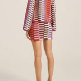 Ilio Nema Carthage Cardigan in Multi Crochet - close up