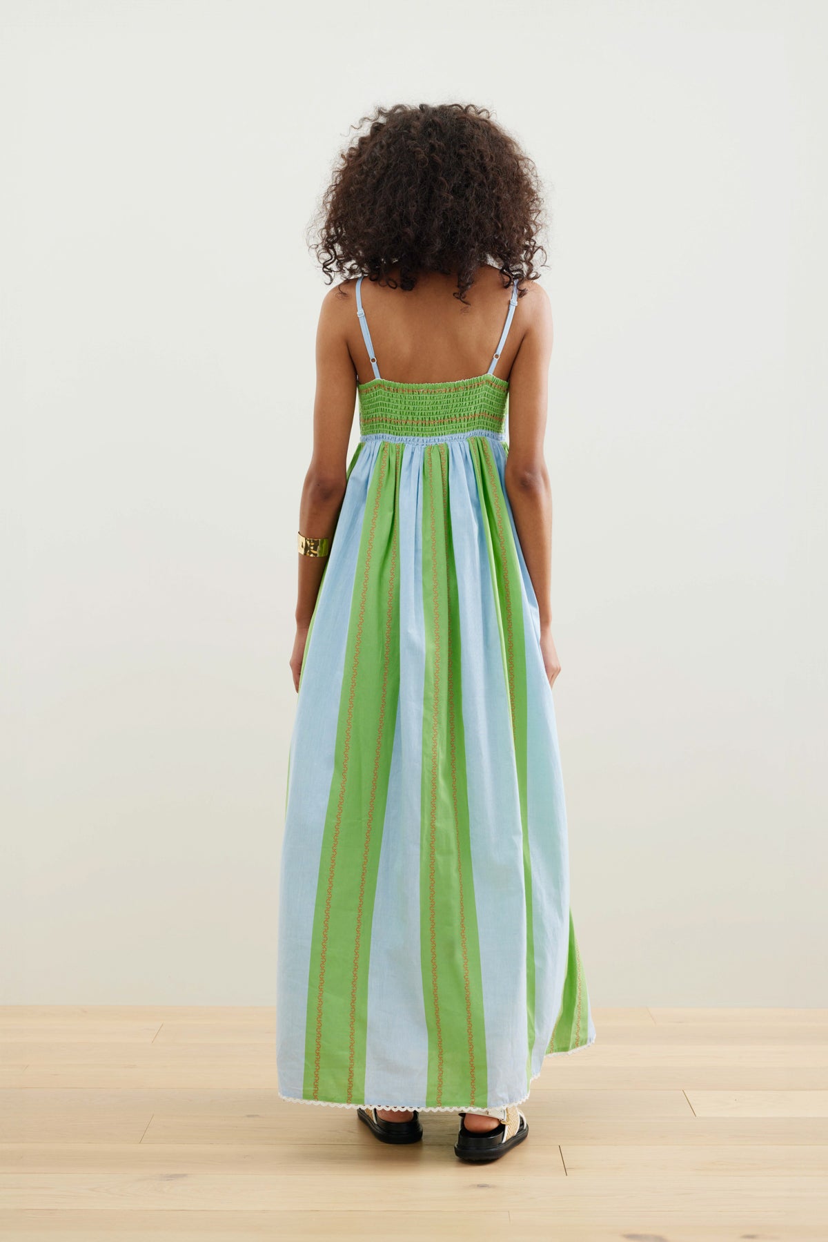 Binny Baja Peninsula Sundress in Green and Blue