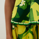 Binny Chilli and Lime Top in Green and Yellow