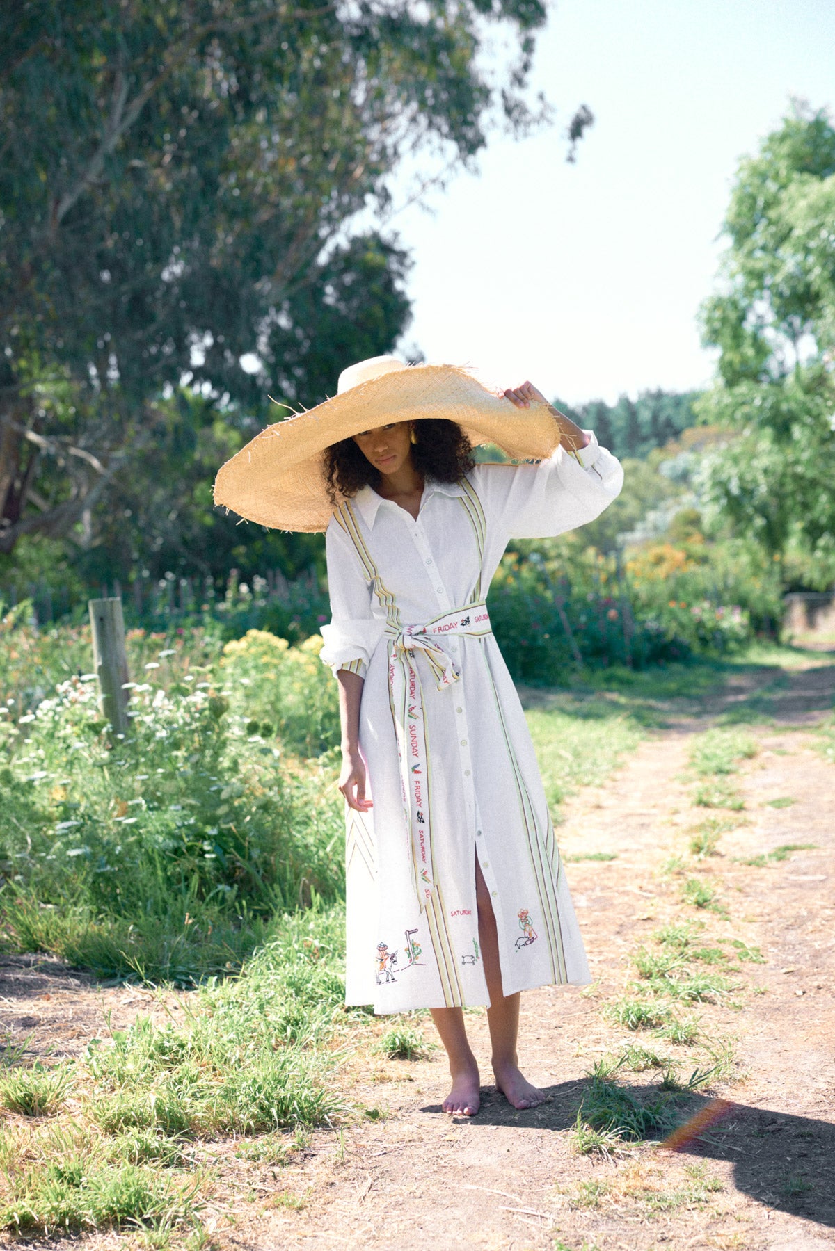 Binny Manana, Manana Midi Dress in White