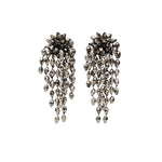 Isabel Marant Hanabi Clip Earrings in Anthracite And Silver