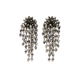 Isabel Marant Hanabi Clip Earrings in Anthracite And Silver