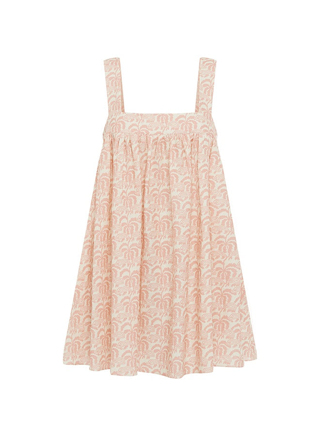 Matteau Babydoll Linen Mini Dress in Oasis
