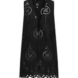 Matteau Broderie Tie Mini Dress in Black
