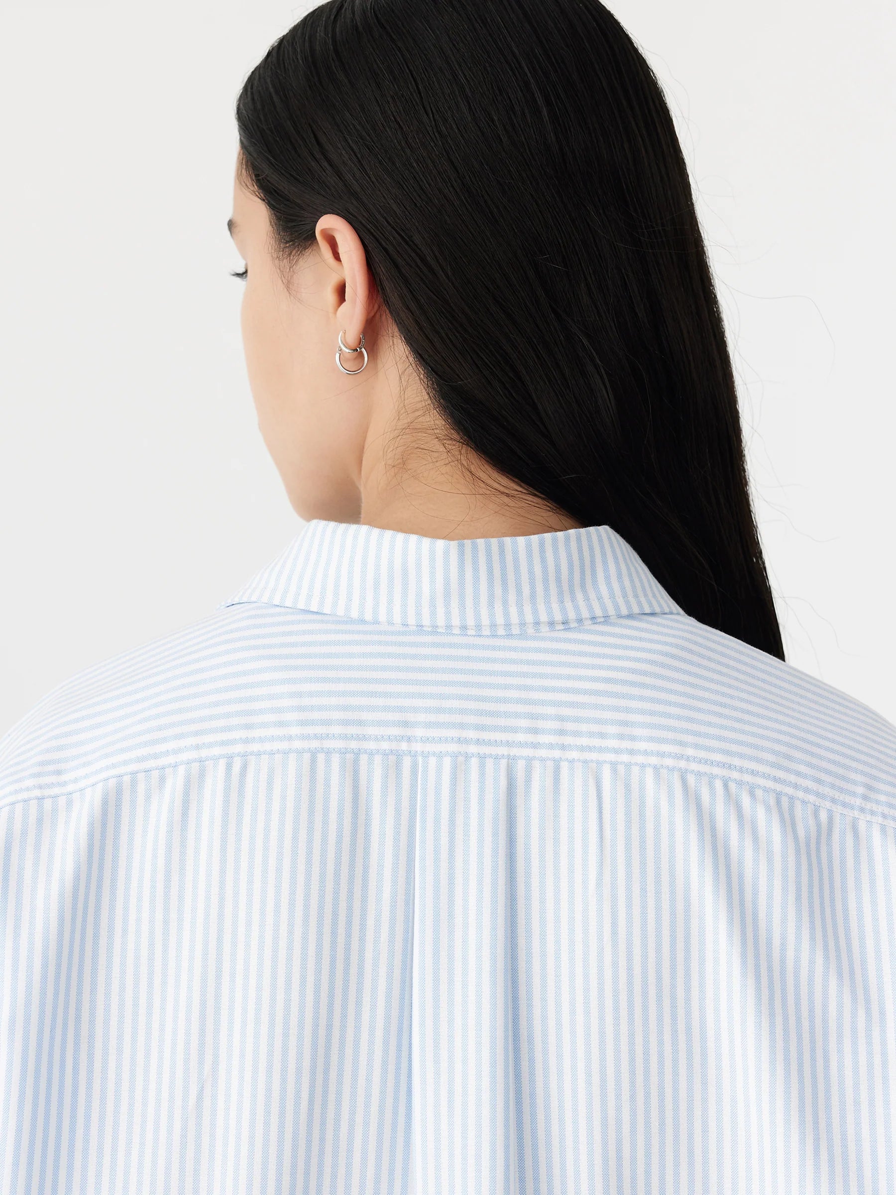 Oversized Universal Shirt | White and Pale Blue