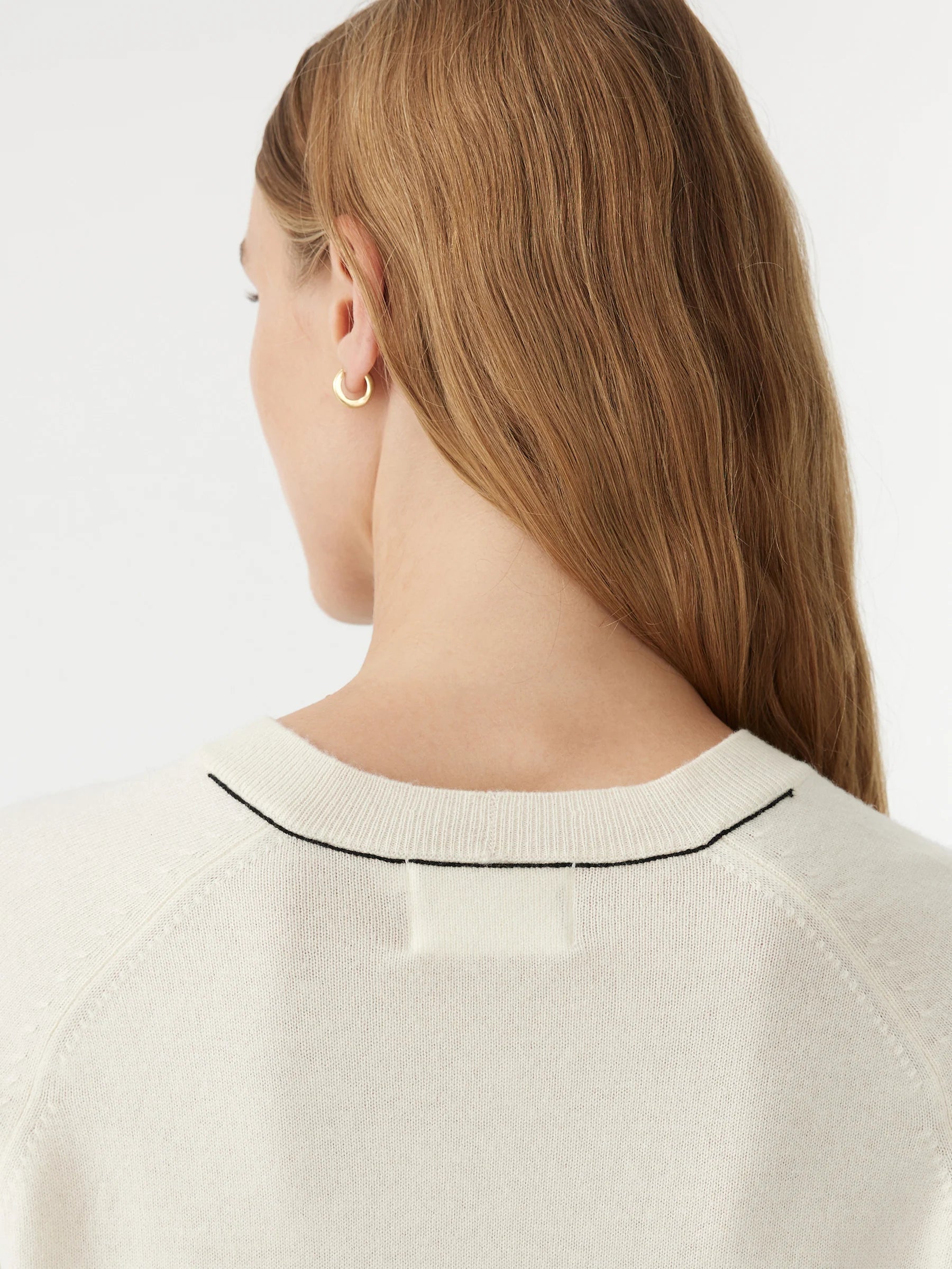 Wool Cashmere Tee Knit | Winter White