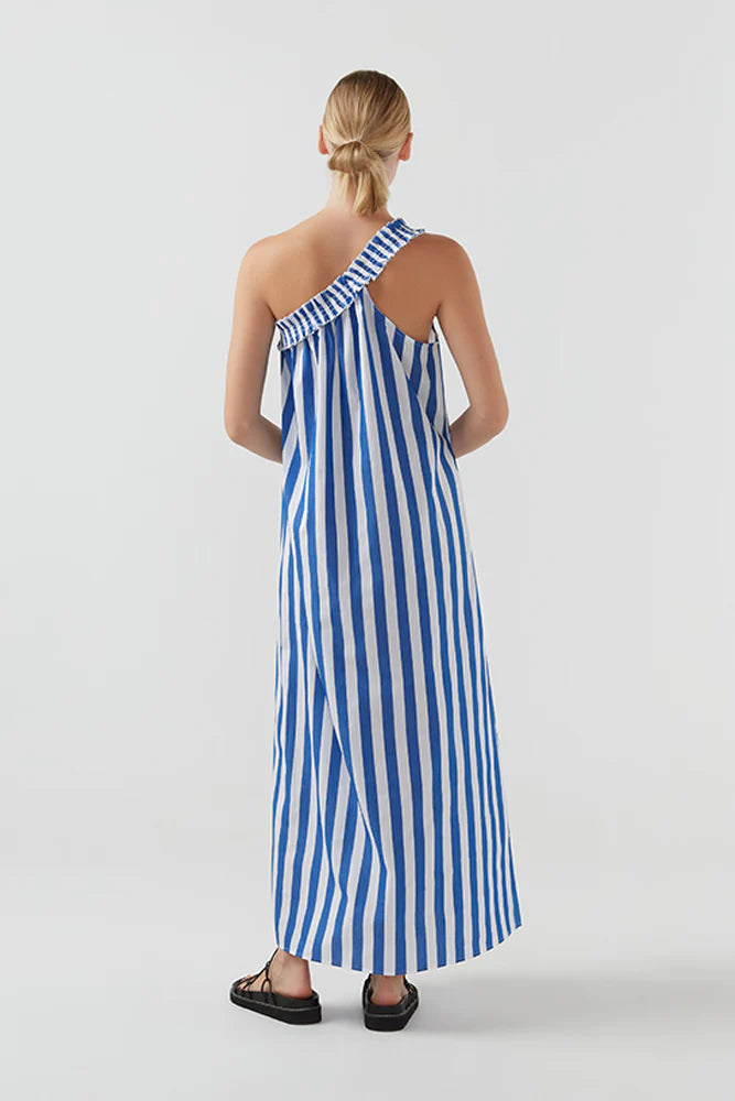 Bird & Knoll Donatella Dress in Aegean Stripe