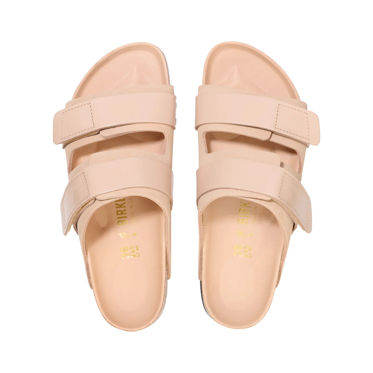 Birkenstock Uji High Shine New Beige Nubuck Leather Narrow