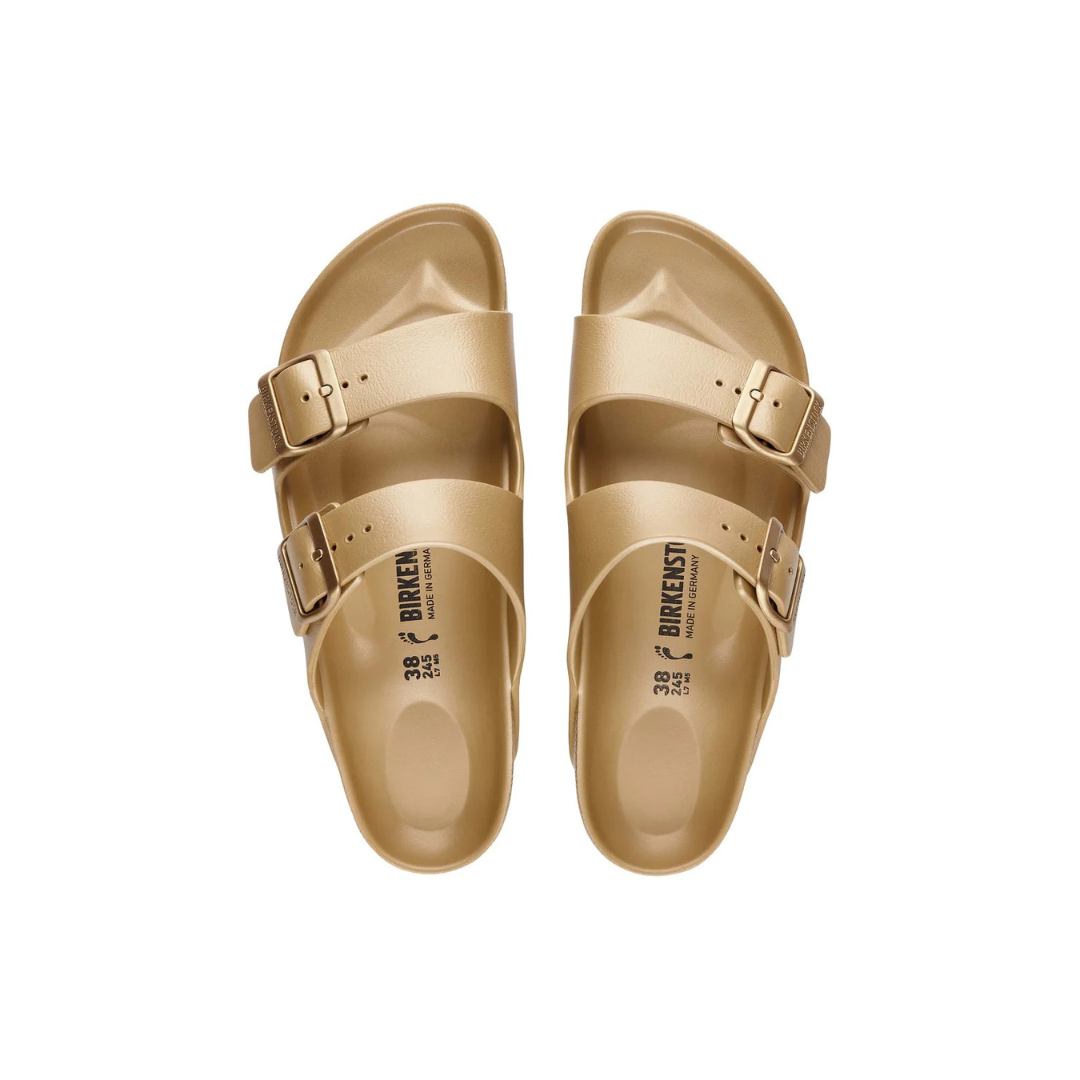 Birkenstock Arizona EVA Glamour Gold Narrow Denim Iniquity