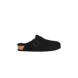 Boston Shearling Suede Leather | Black (Narrow)