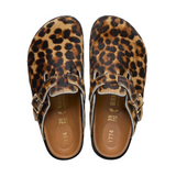 Birkenstock 1774 Boston Fur in Classic Leopard