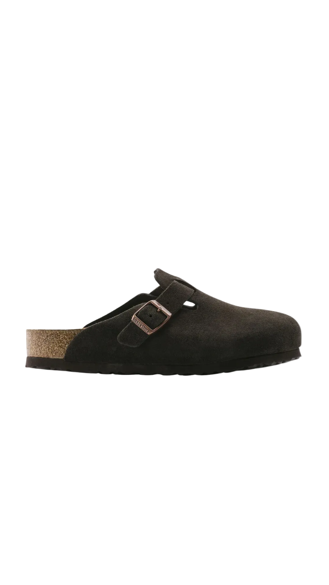 Birkenstock Boston SFB in Mocha Suede Leather Narrow