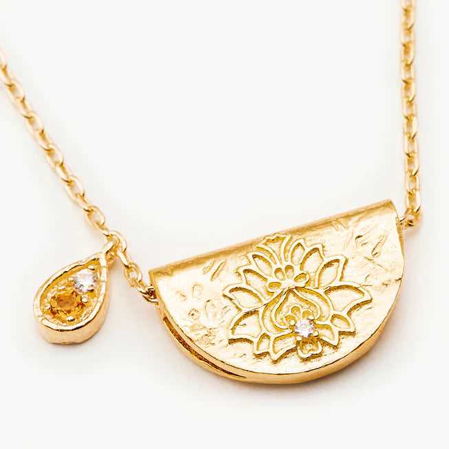 November birthstone gold deals necklace