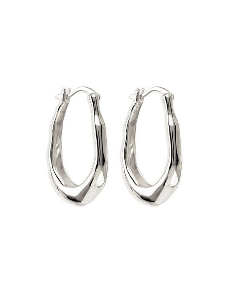 By Charlotte Sterling Silver Radiant Energy Large Hoops