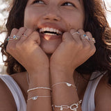 By Charlotte Lotus Bracelet in Sterling Silver