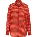 Matteau Classic Shirt in Tomato Polka Dot