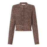 Camilla and Marc Botticino Knit Cardigan in Black and Plum
