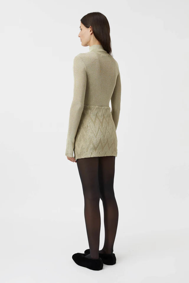 Aretz Mini Skirt | Champagne