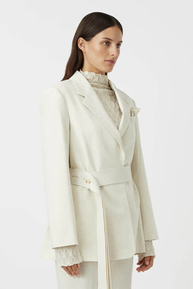 Floris Blazer | Ivory Marle