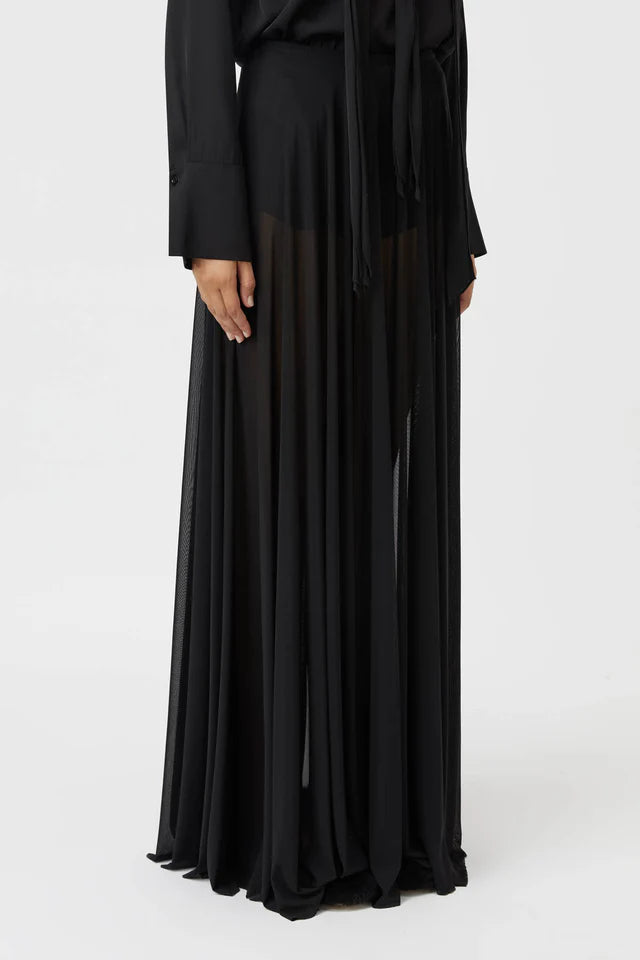 Loom Maxi Skirt | Black