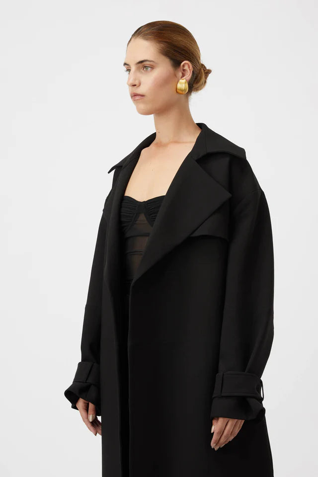 Camilla and Marc Mackinley Trench Coat - Black