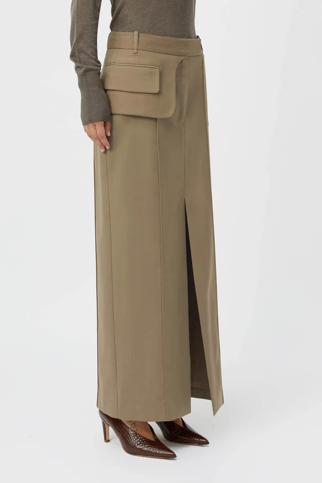 Madero Maxi Skirt | Khaki