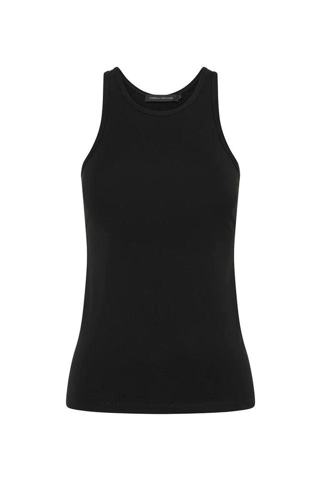 Camilla and Marc Miles Monogram Tank - Black