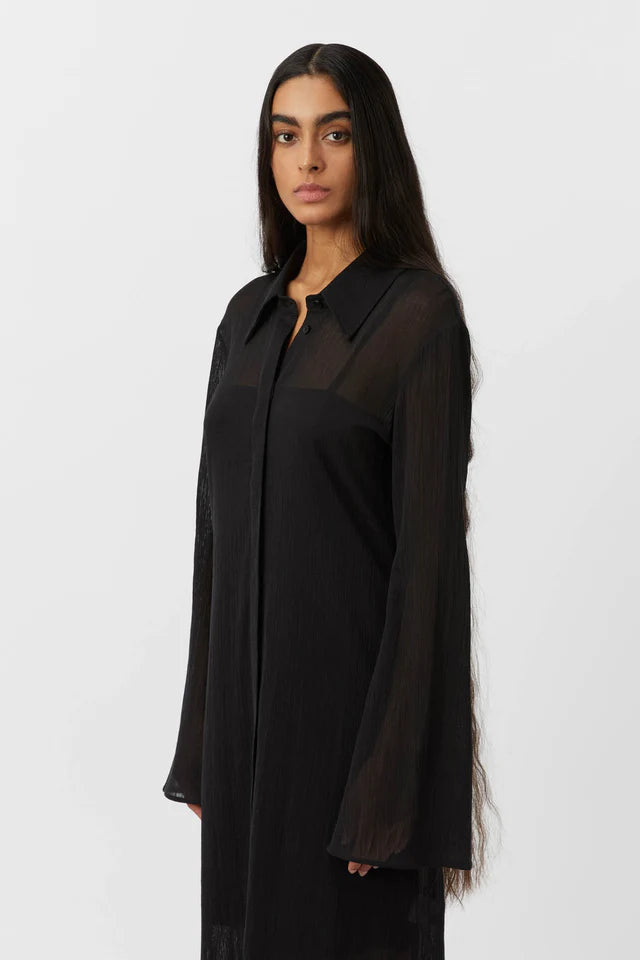 Camilla and Marc Pia Sheer Texture Dress - Black