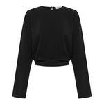 Matteau Dolman Silk Blouse in Black
