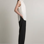 A Emery Allen Top in Chalk - detail view