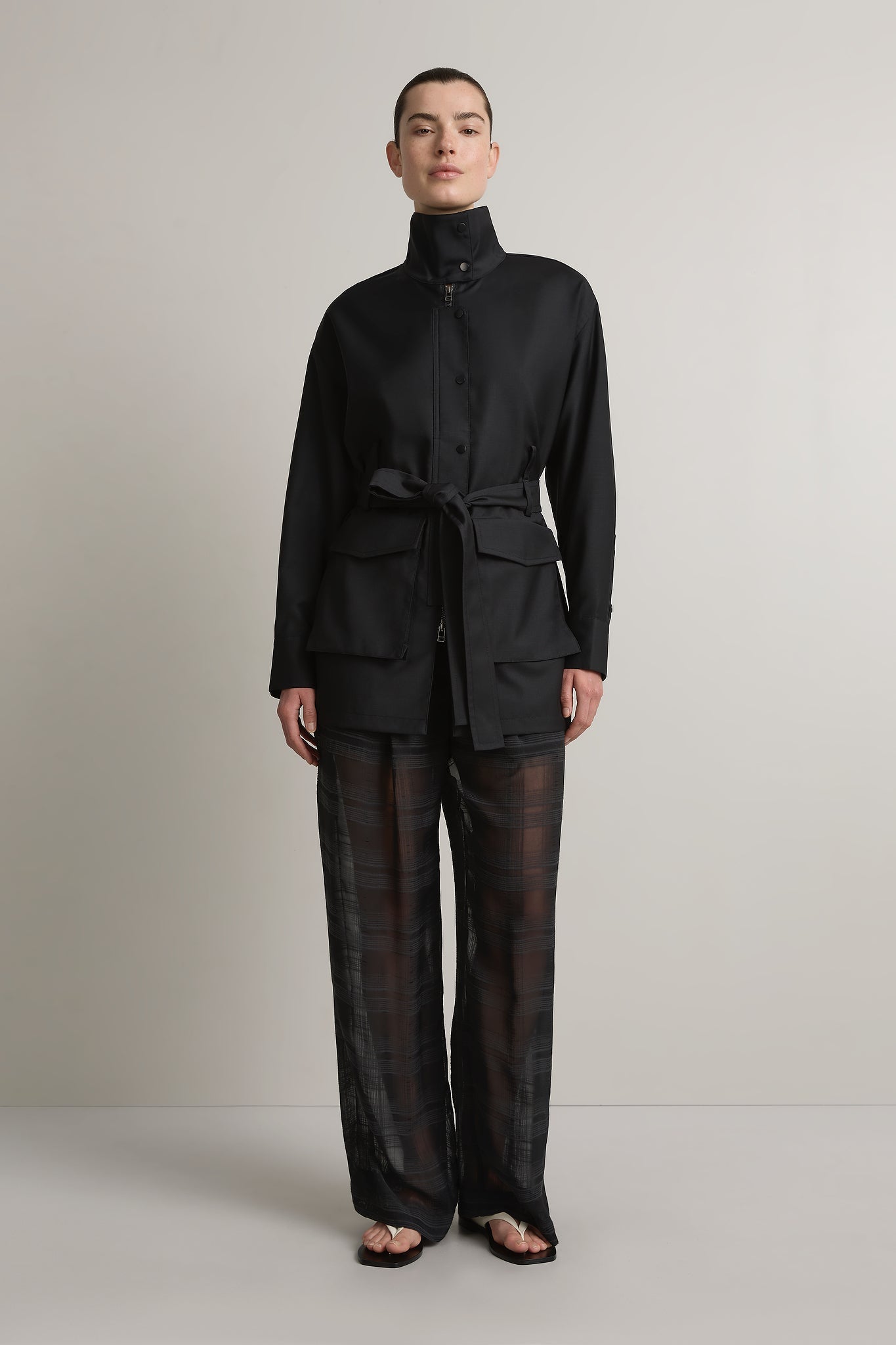 A Emery Blakely Jacket in Black - side view