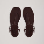 A Emery Clara Sandal in Claret - side view