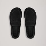 A Emery Clarence Loafer in Black Suede