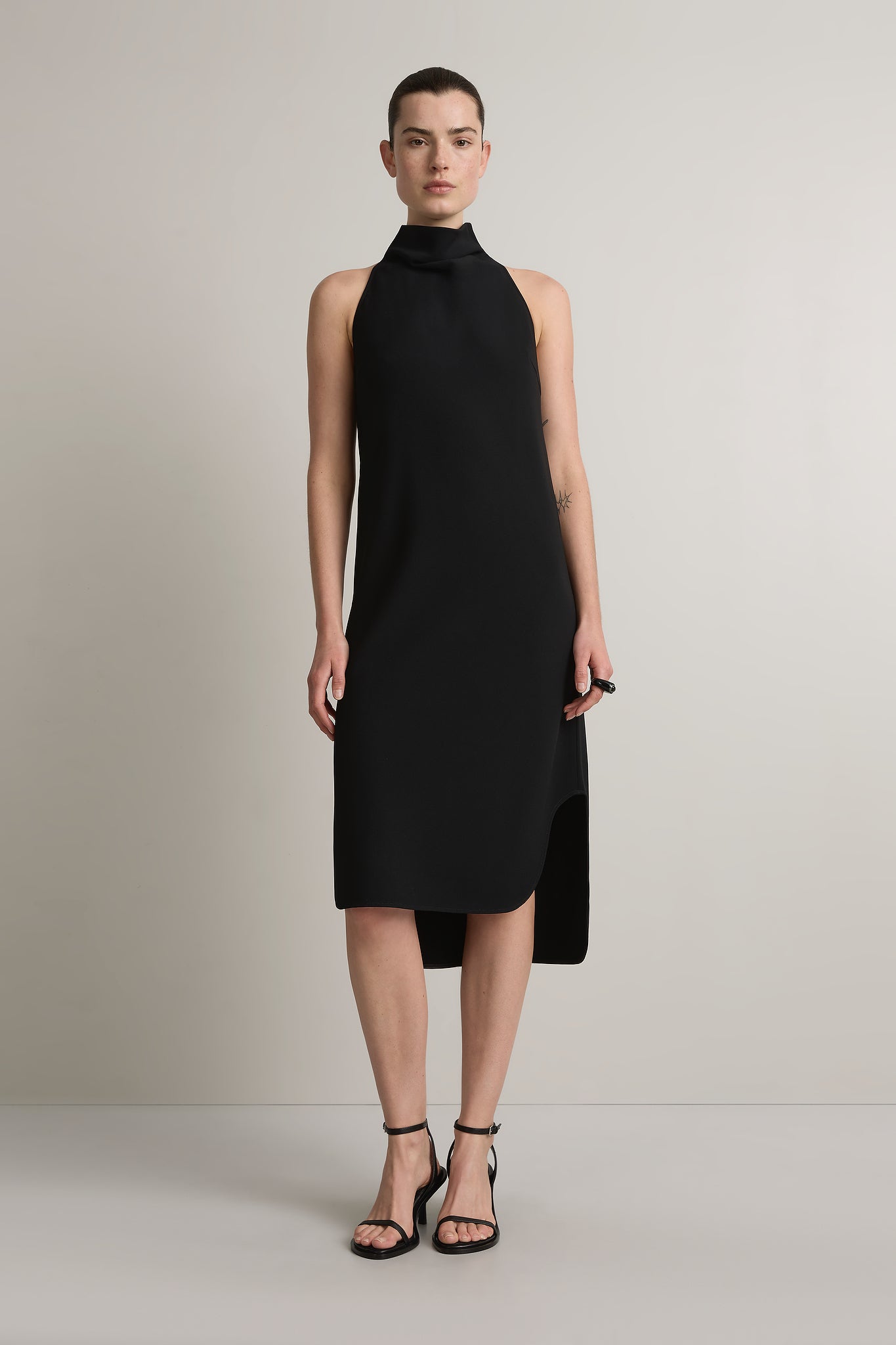 A Emery Elsie Dress in Black - side view