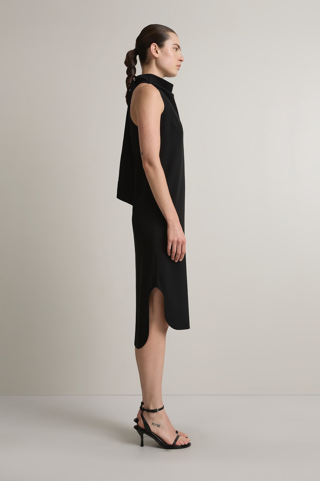 A Emery Elsie Dress in Black - detail view