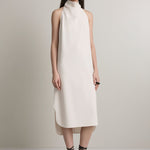 A Emery Elsie Dress in Oyster - side view