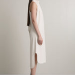A Emery Elsie Dress in Oyster - detail view
